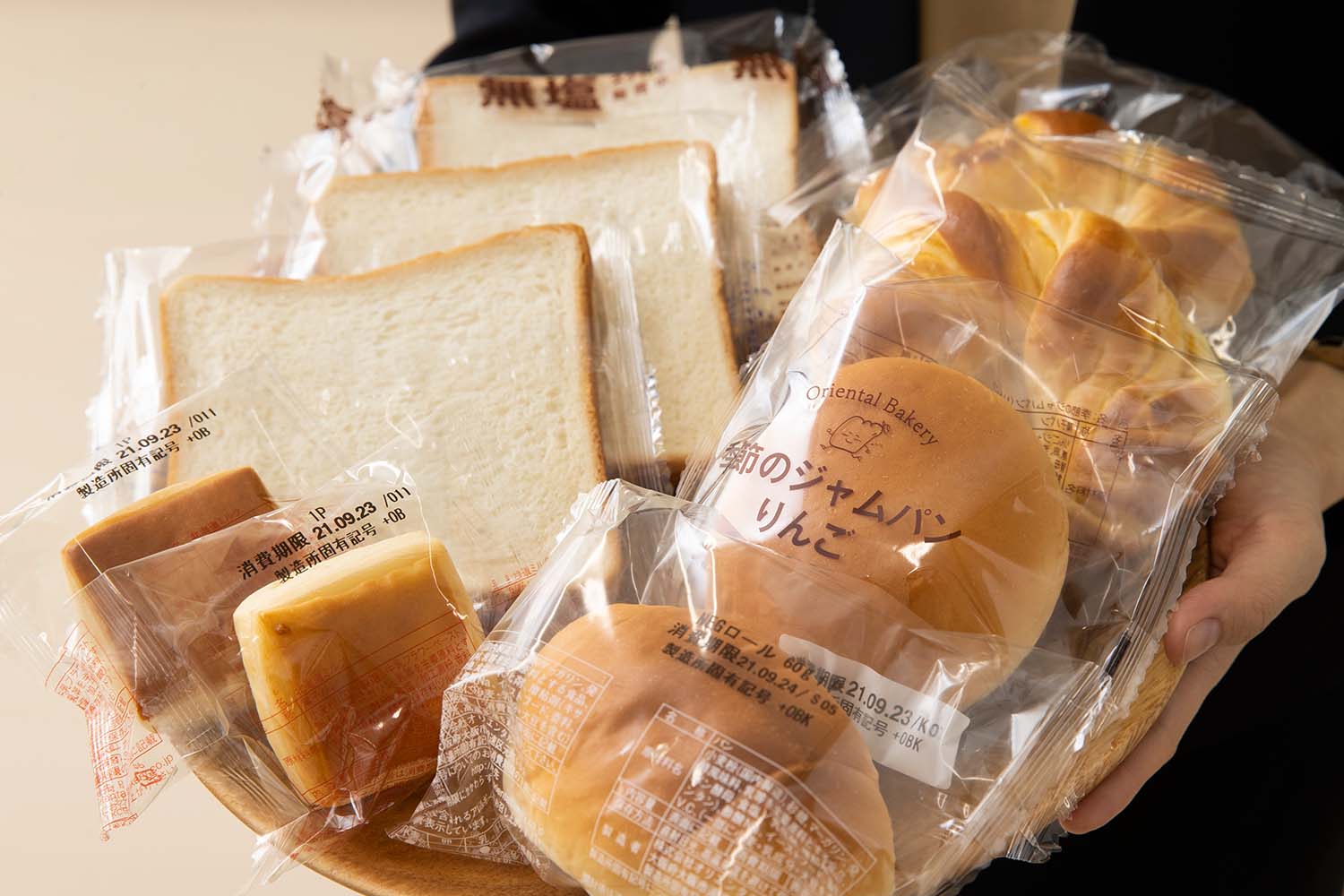 個包装パンの集合写真